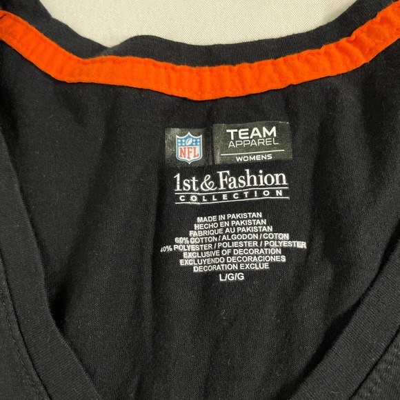 Cincinnati Bengals NFL Football Black Game Day Tradition T-Shirt Women's LARGE - Picture 8 of 9